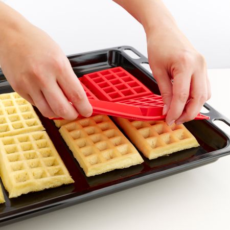 Molde Gofres ¡Prepara 8 waffles en el horno en una sola tanda!