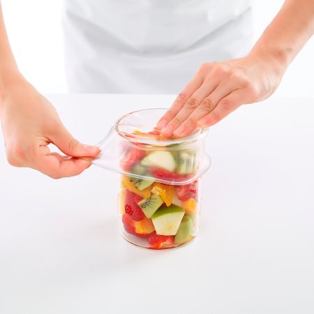 Reusable stretch Lid, ø 26 cm Smart alternative to food plastic wrap!