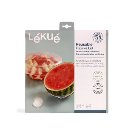 Reusable Flexible Lid ø 10.2" Smart alternative to food plastic wrap!