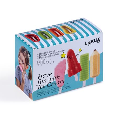 Iconic Ice Cream Shapes (set of 4) Kit to make homemade ice cream