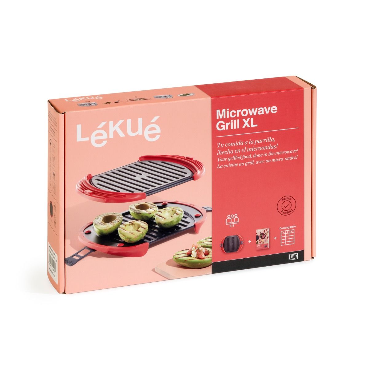 Microwave Grill XL Tu comida a la parrilla, ¡hecha en el microondas!