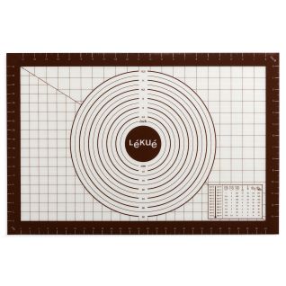 Tapis pâtissier anti adhésif avec mesures 60x40 cm Tapis de pâtisserie en silicone avec mesures.