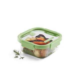 Glass leakproof Container Square, 1100 ml 1100 ml capacity