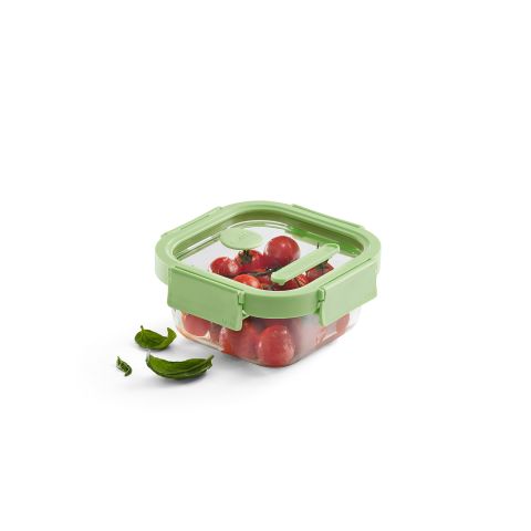 Glass leakproof Container Square, 520 ml 520 ml capacity