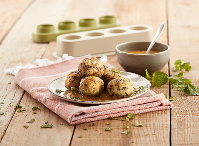 Cauliflower and quinoa meatballs