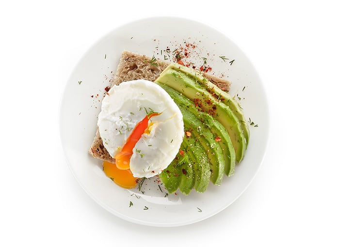 Poached spice avocado egg's