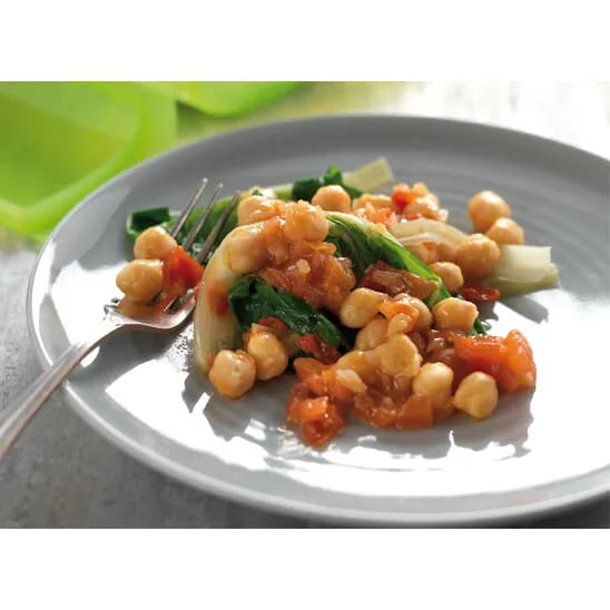 Swiss chard with chickpeas