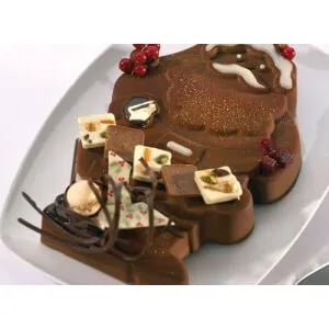 Chocolate and raspberry Santa Claus