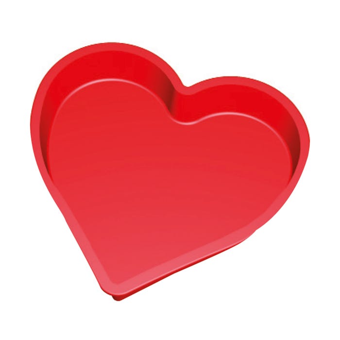 Heart cake silicone mould