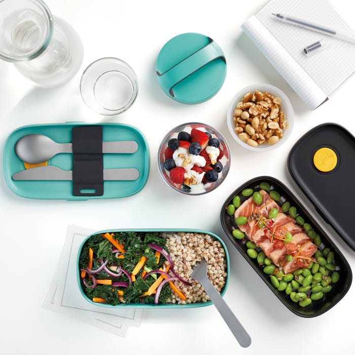 ▷ Chollo Pack Recipiente hermético para alimentos Lékué LunchBox To Go por  sólo 16,99€ (-37%)