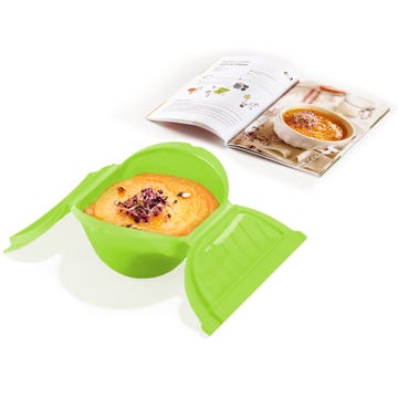 Lekue Ogya Steam Microwave Stew Soup Rice Pot Green NEW
