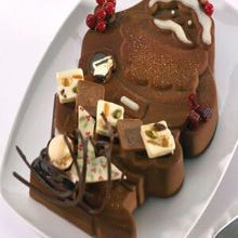 Père Noël chocolat-framboise